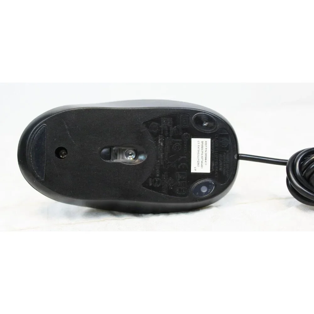 HP Full USB Wired Standard Keyboard & Optical Mouse Black SIlver Number Pad